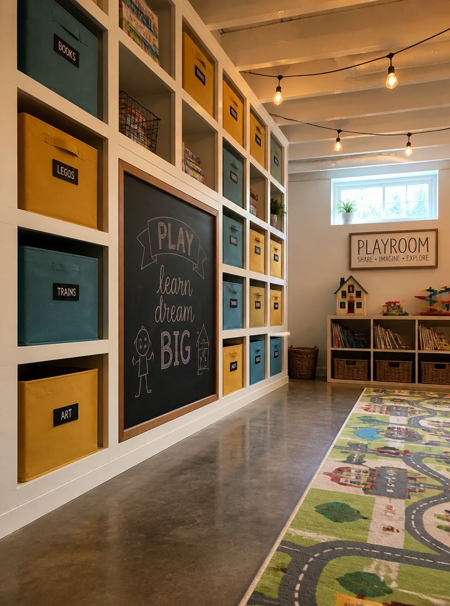 Pared de cubículos de piso a techo con panel de pizarrón