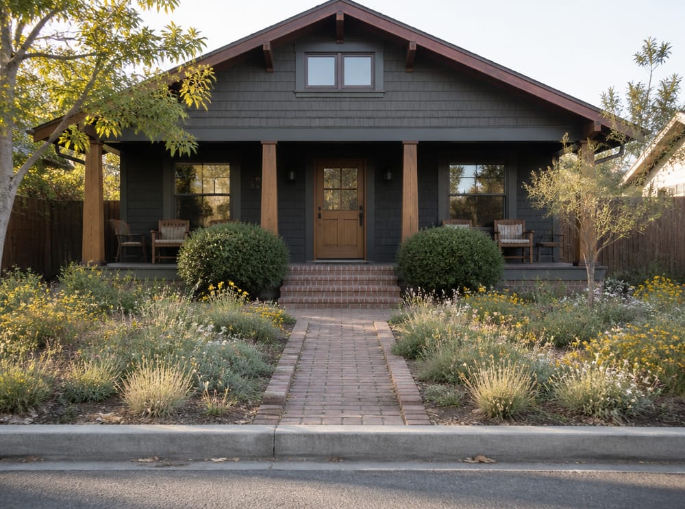Native meadow planting replaces traditional front lawn