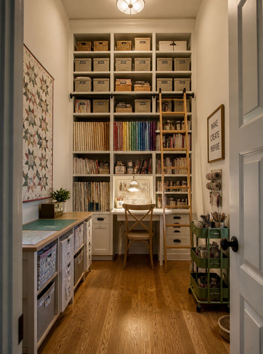 Scala scorrevole che raggiunge alta libreria per hobby