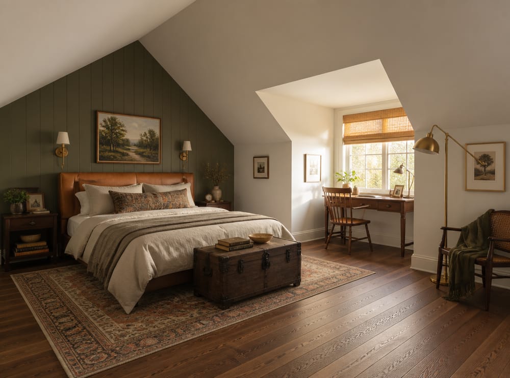 Karnap-niche med lille skrivebord