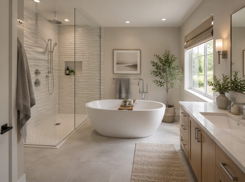 Azulejo blanco de superficie ondulada 3D, textura de sombras cambiantes