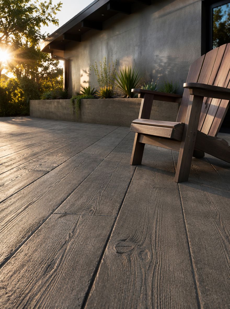 Texture effetto assi di legno stampate alla luce pomeridiana