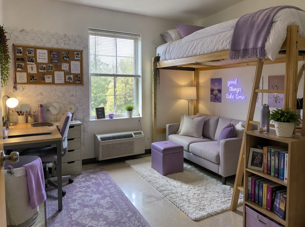 Loft přestavěný na spodní posezení
