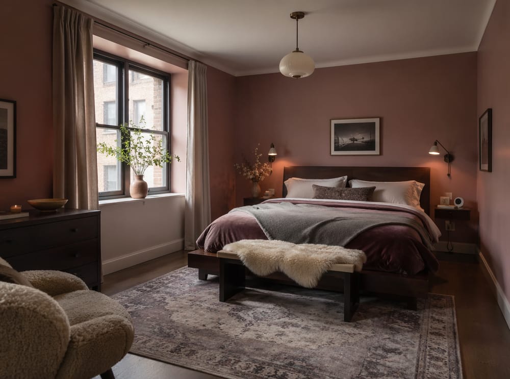 Letto basso a piattaforma con applique da lettura ai lati