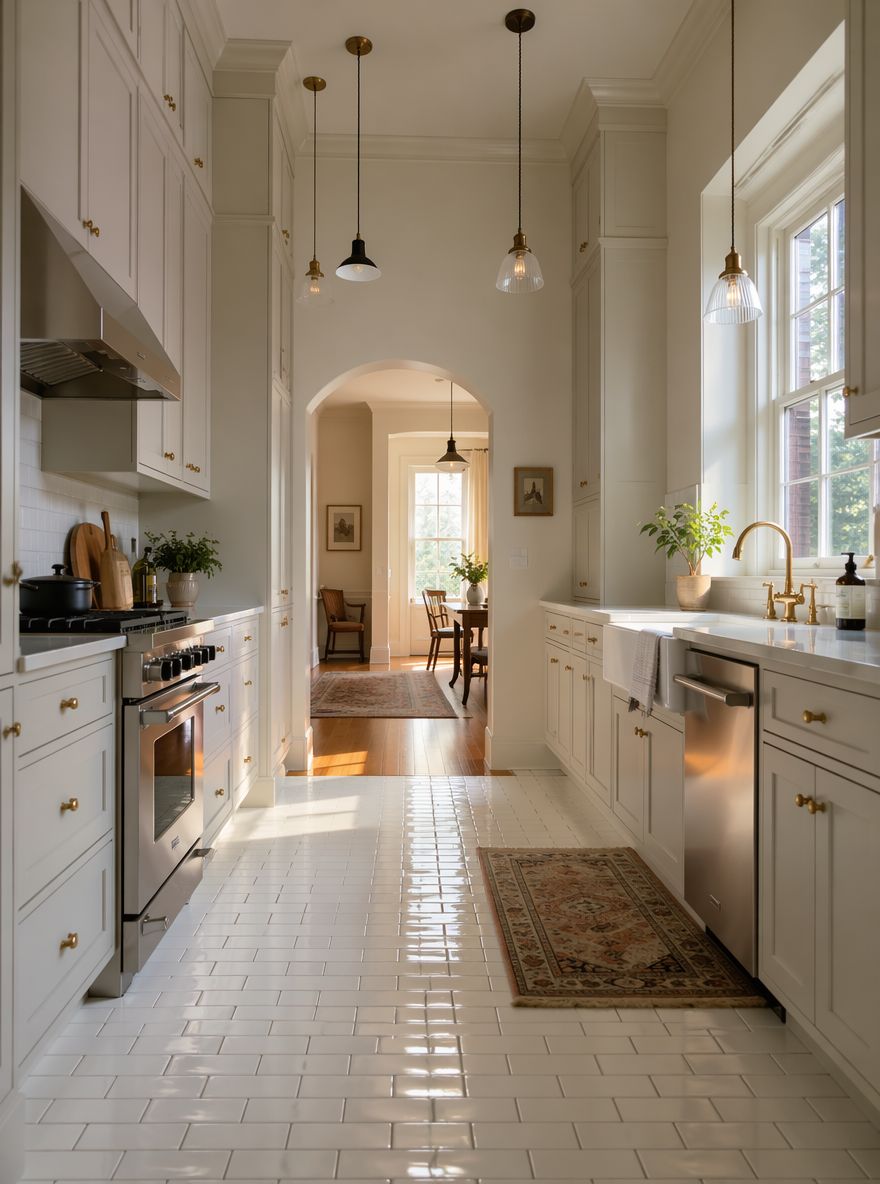 T-molding en la base de un arco de cocina