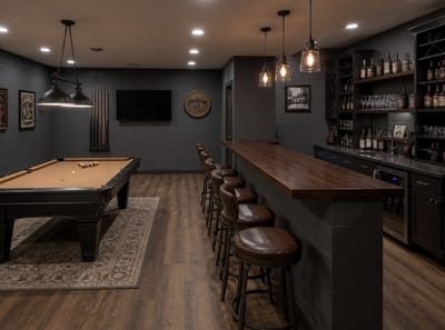 Ideas para Man Cave en el Sótano que Hacen Valer la Pena Bajar