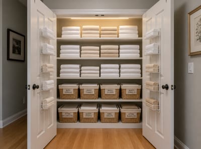 Ideas para el Armario de Ropa Blanca que Aprovechan al Máximo Cada Estante