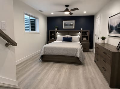 Ideas para Dormitorios en el Sótano que Se Sienten Como un Cuarto Real