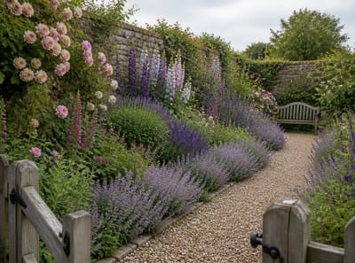 Ideas para Jardines Cottage que Parecen Naturales, No Artificiales