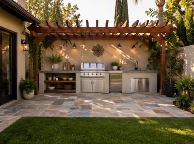 Ideas para Cocinas Exteriores que Harán que Aproveches tu Patio