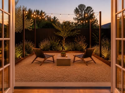 Patios de grava de río: La superficie exterior de bajo mantenimiento que debes considerar