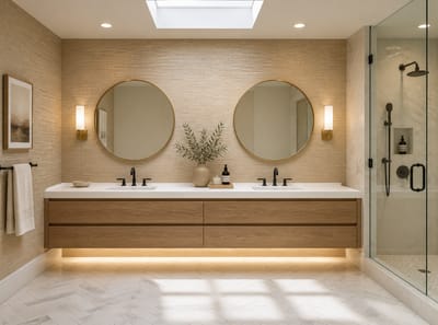 Ideas de Papel Tapiz para Baños que Van Más Allá de Cubrir una Pared