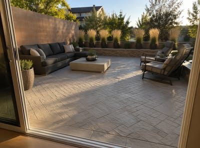 Ideas para Patios de Concreto que Transforman una Losa en un Espacio para Disfrutar