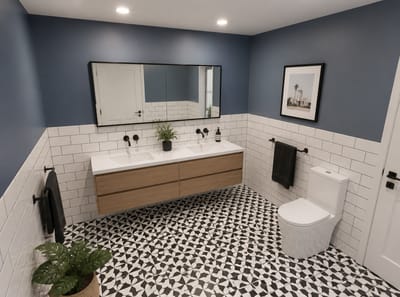 Ideas para Paredes de Baño que Hacen Más que Solo Ocupar Espacio