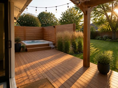 Ideas para privacidad de jacuzzis en el patio que dan intención al espacio