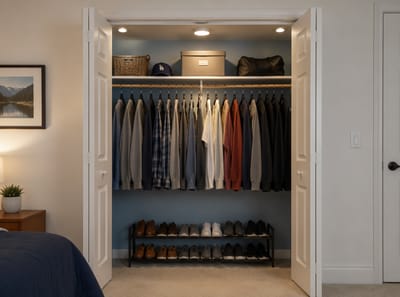 Ideas de Iluminación para Closet que Facilitan Vestirse