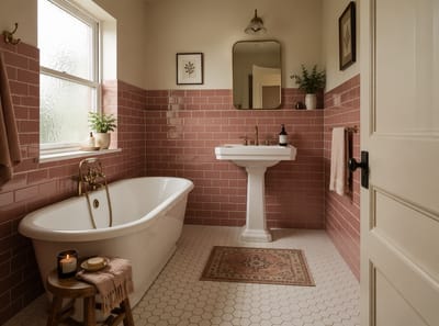 Ideas de baños rosas que van más allá del cliché
