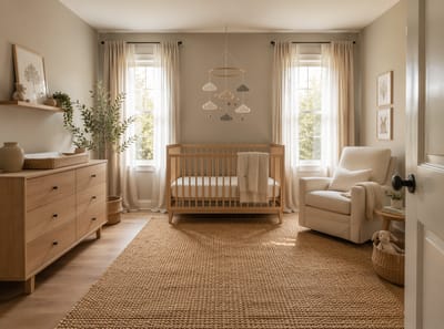 Ideas de Cuartos de Bebé Neutros que Crecen con tu Hijo