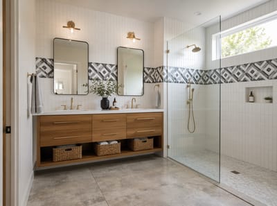 Ideas para baños juveniles que combinan personalidad y funcionalidad