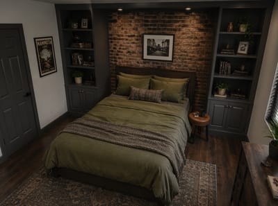 Ideas para Dormitorios Masculinos que Priorizan la Función Sin Perder Estilo