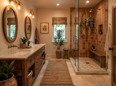 Ideas para Baños Boho que se Sienten Auténticos, No Solo Decorados
