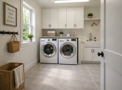 Laundry Room Floor Ideas That Can Handle the Job