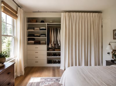 Ideas para Cortinas de Clóset que Funcionan Mejor que una Puerta