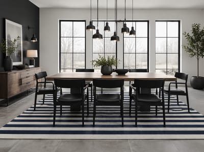 Ideas de alfombras para comedor que realzan la mesa y el ambiente