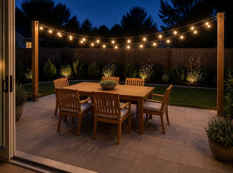 Ideas de Iluminación para Patios que Harán tus Noches al Aire Libre Irresistibles