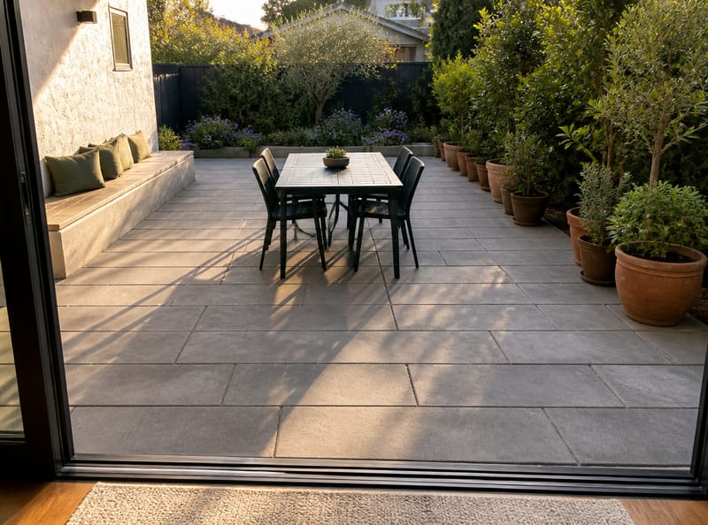 Idee per Pavimenti da Patio che Creano l’Atmosfera Prima di Sederti