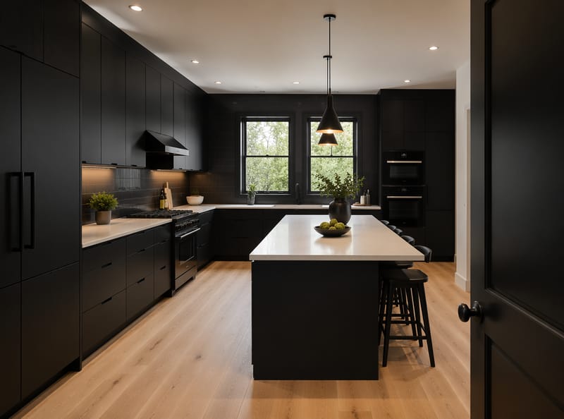 Ideas para Cocinas Negras que Sorprenden por su Funcionalidad