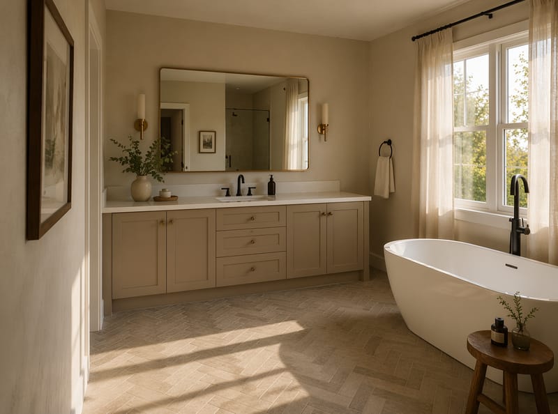 Idee Bagno Beige: Calore Senza Tempo