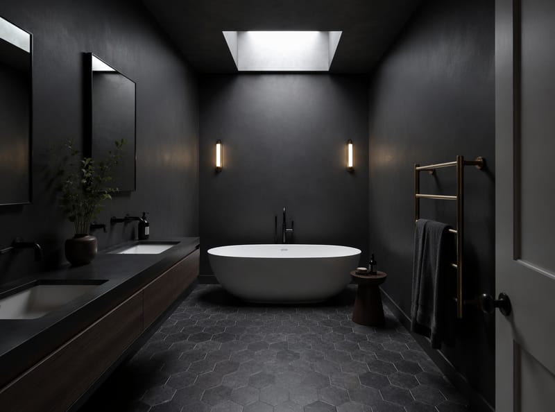 Ideas para Baños Oscuros con Estilo Sin Sentirse Pesados