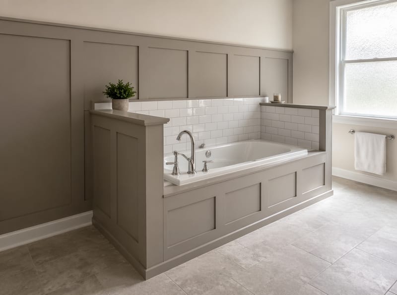 Idee di Boiserie per il Bagno che Offrono più di una Semplice Copertura