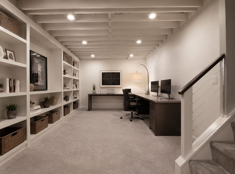 Ideas para Oficinas en Sótanos que Harán que Realmente Quieras Trabajar Allí