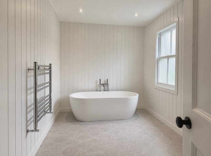 Ideas de Paneles para Paredes de Baño que Hacen Más que Proteger